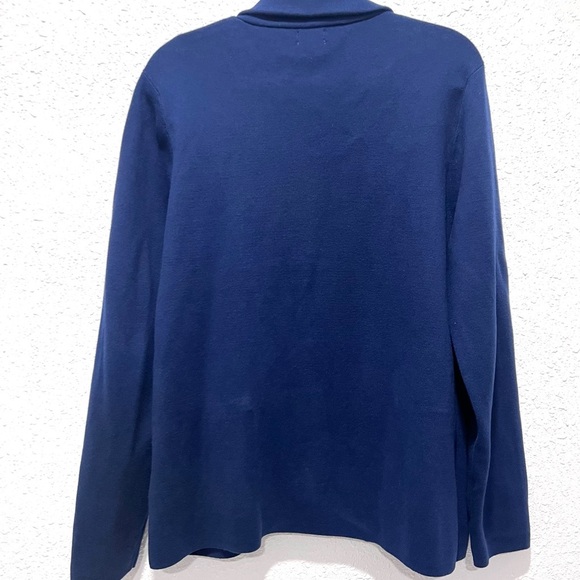 J. Crew cotton Deep Blue Single-Button Blazer XL - Picture 5 of 7